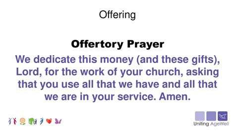 prayer for today church money offering